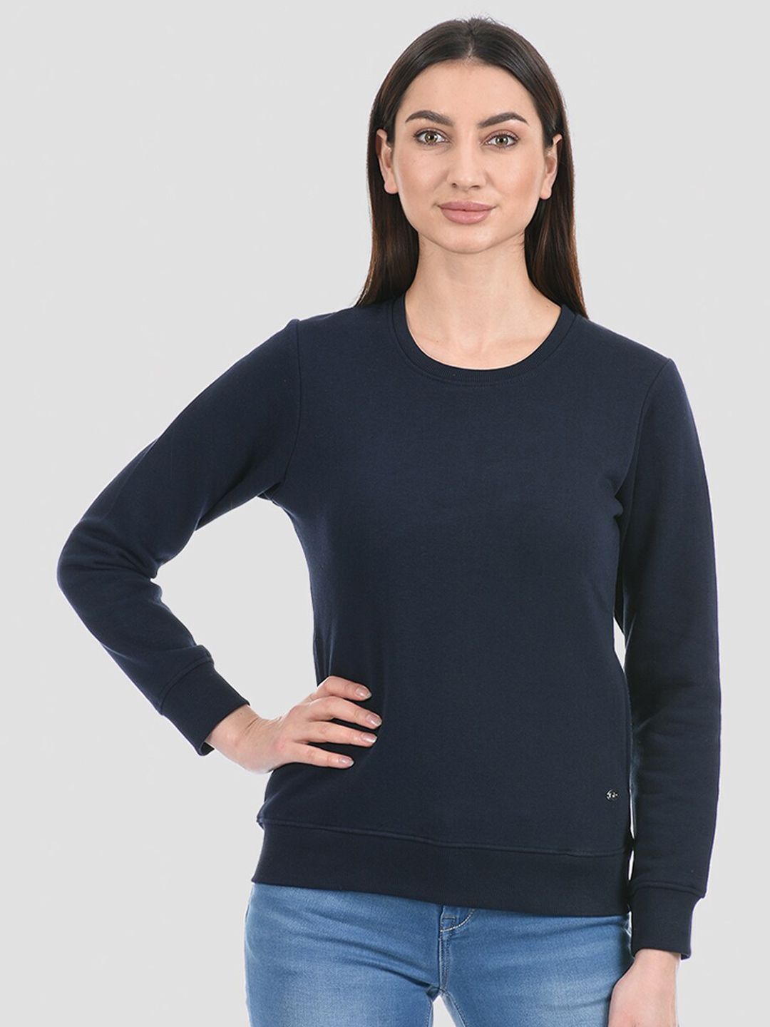 Cloak & Decker by Monte Carlo Women Blue Sweatshirt Price in India