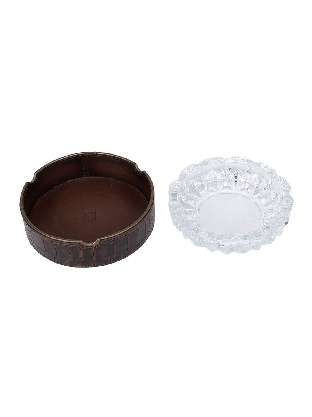 Da Milano Brown Leather Ashtray Price in India