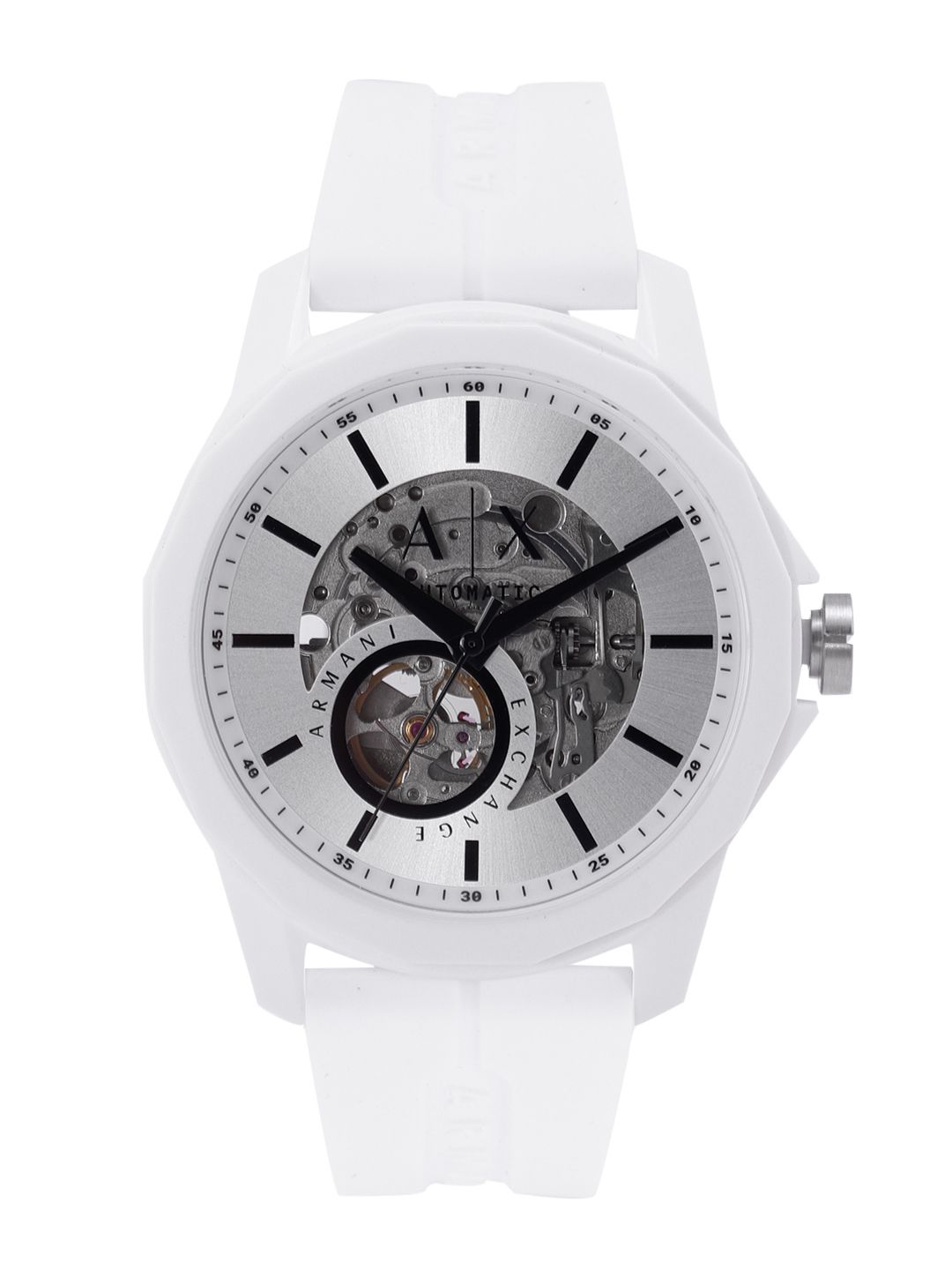 Armani Exchange Men Skeleton Dial Banks Analogue Automatic Motion