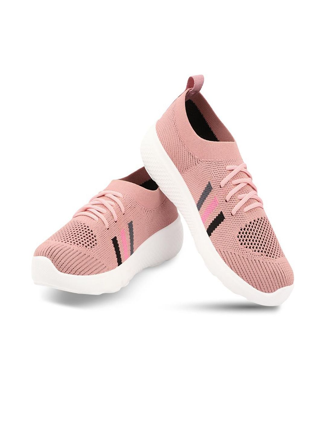 BEONZA Women Pink Mesh Running Non-Marking Shoes Price in India