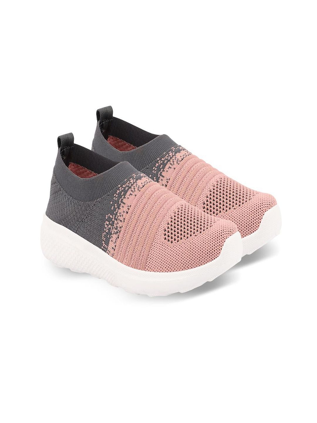 BEONZA Women Peach-Coloured Mesh Running Non-Marking Shoes Price in India