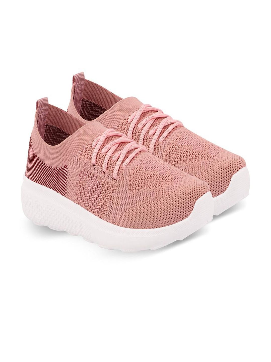 BEONZA Women Pink Mesh Running Non-Marking Shoes Price in India