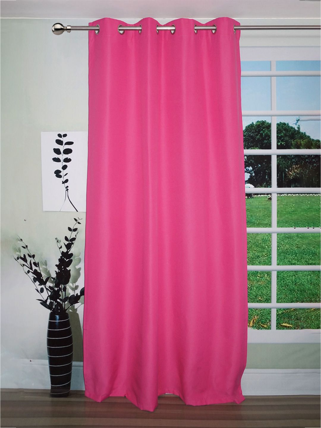 Lushomes Pink Door Curtain Price in India
