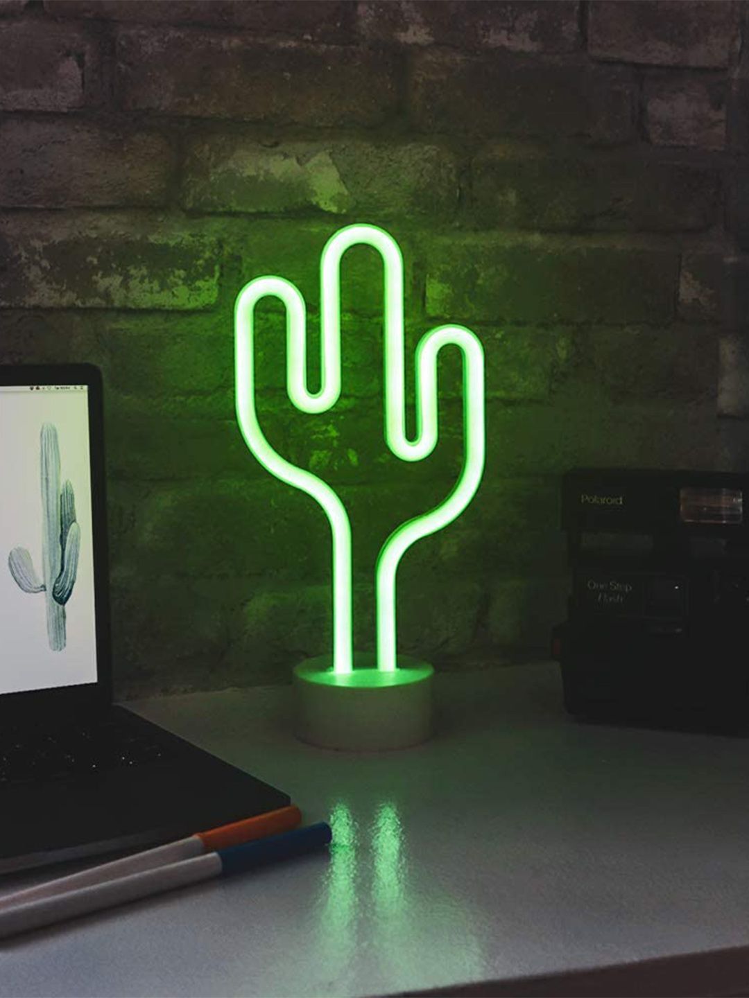 XERGY Green Cactus Shaped Table Lamps Price in India