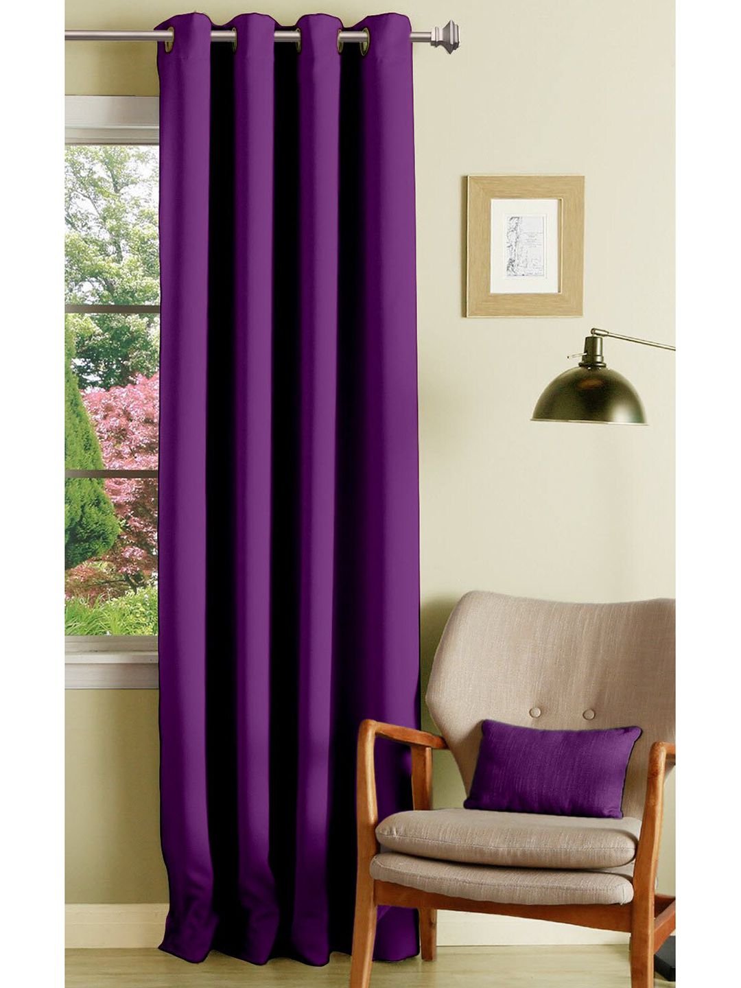 Lushomes Purple Door Curtain Price in India