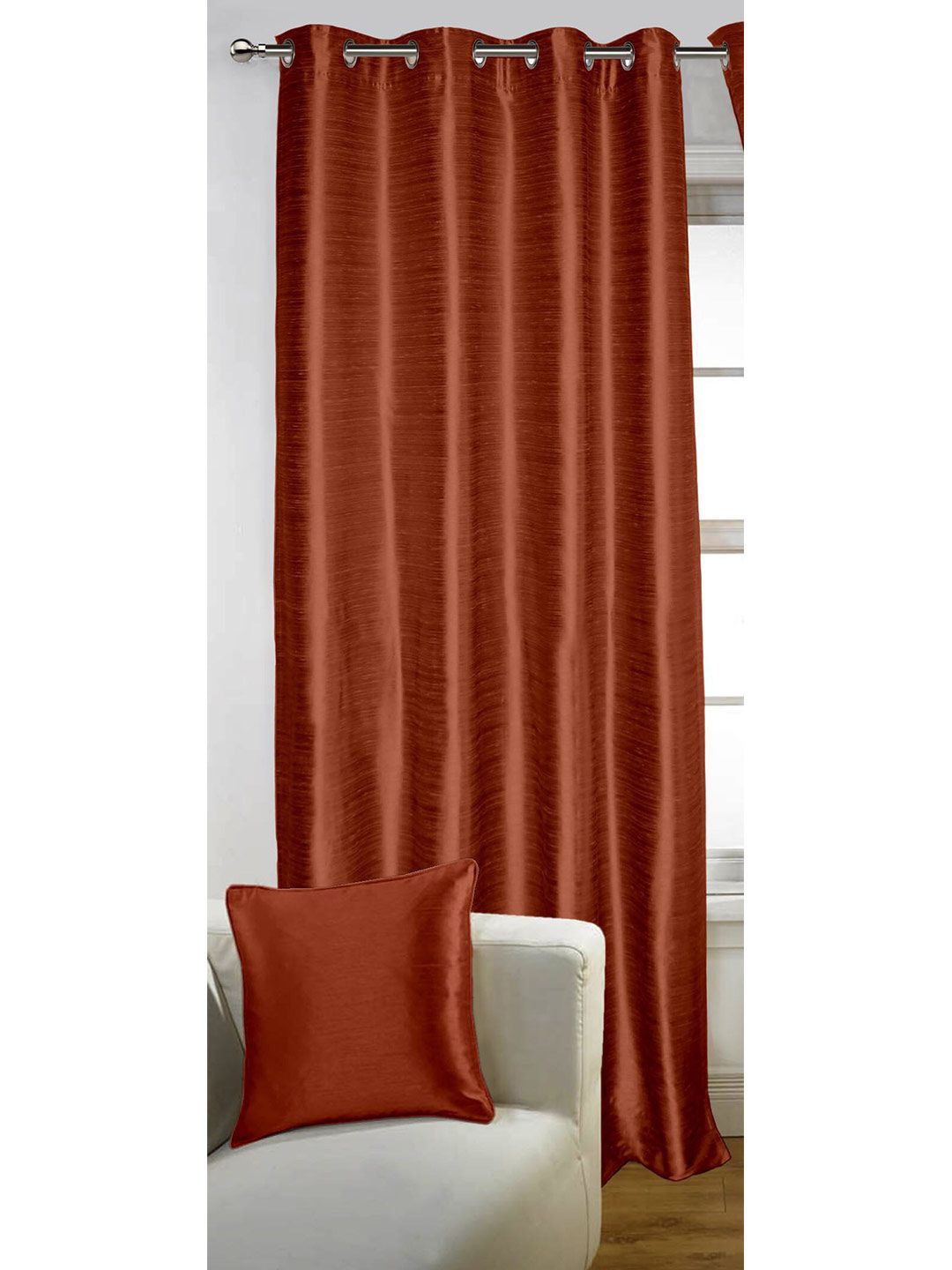 Lushomes Maroon Door Curtain Price in India