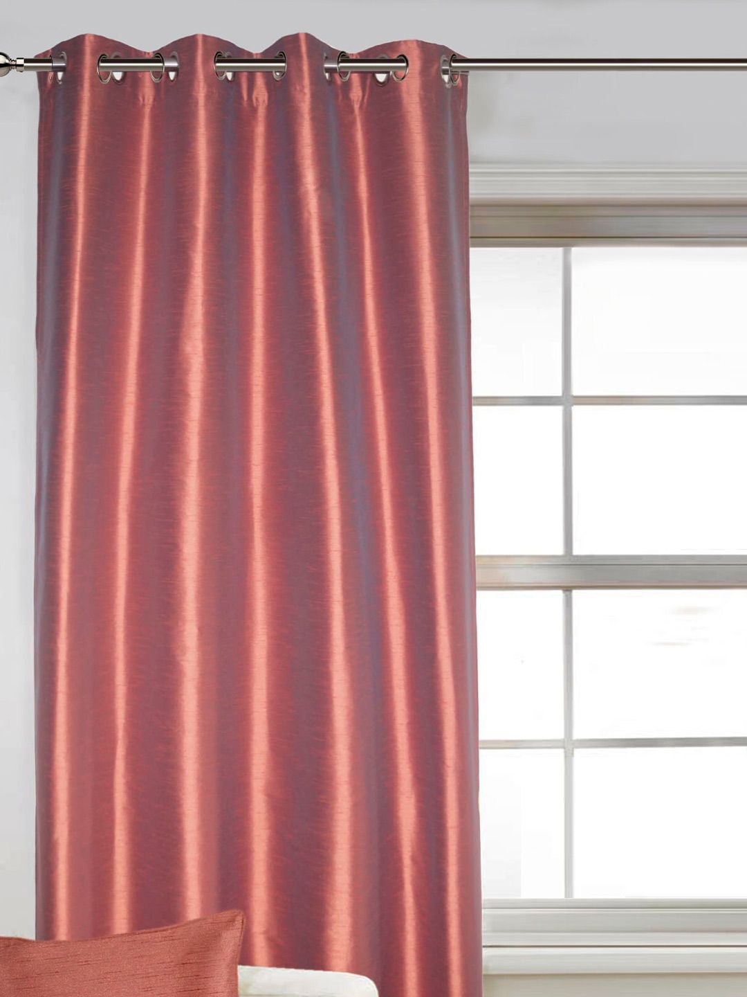 Lushomes Maroon Door Curtain Price in India
