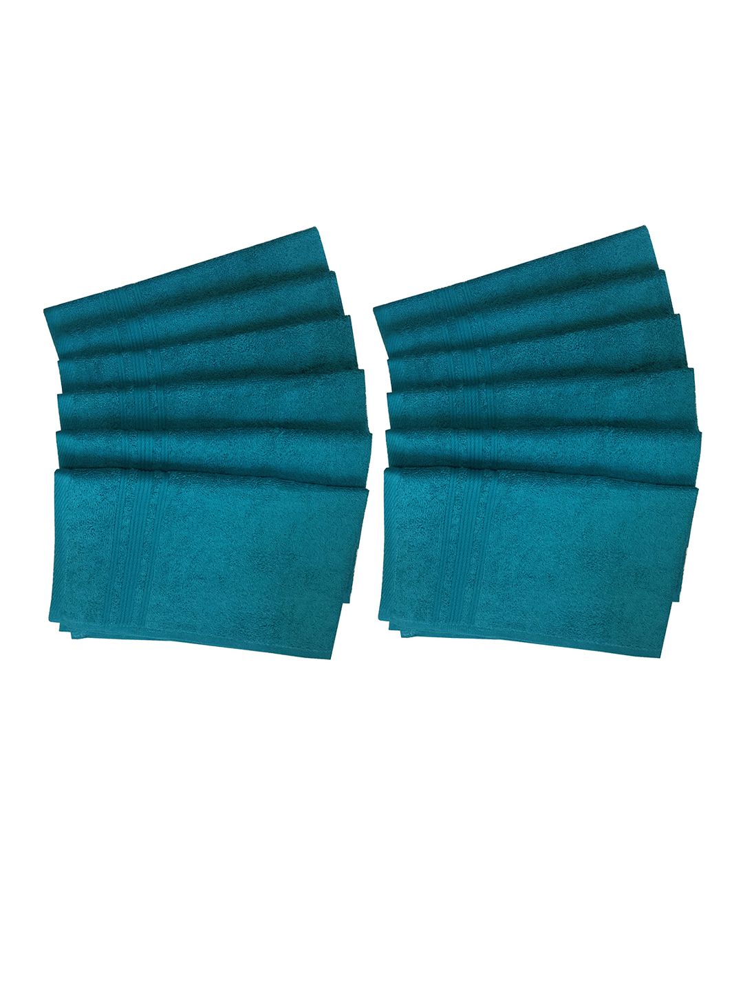 Lushomes Blue Pack of 12 450 GSM Hand Towels Price in India