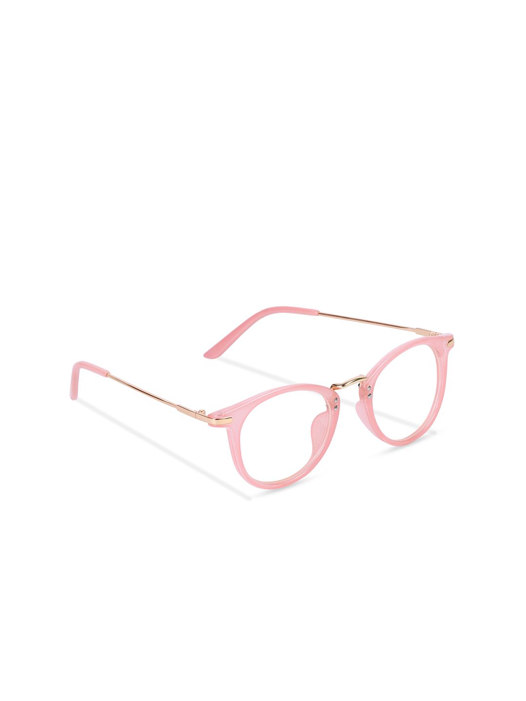 Freddy Unisex Clear Lens & Pink Round Sunglasses with UV Protected Lens Price in India