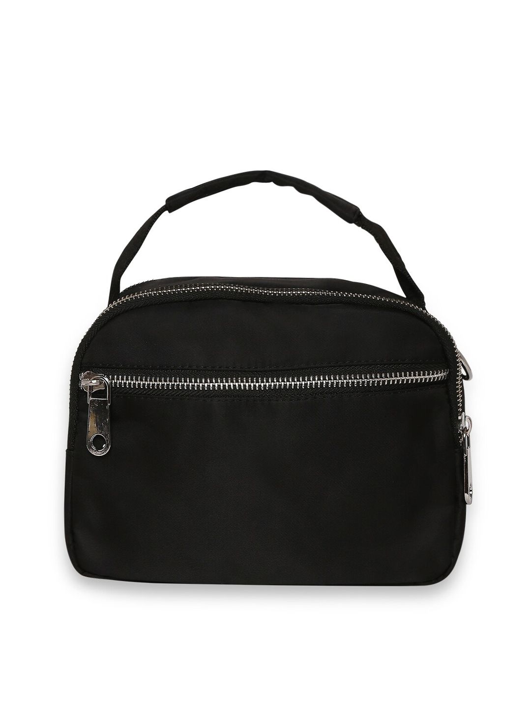 SATCHEL Black Structured Sling Bag Price in India