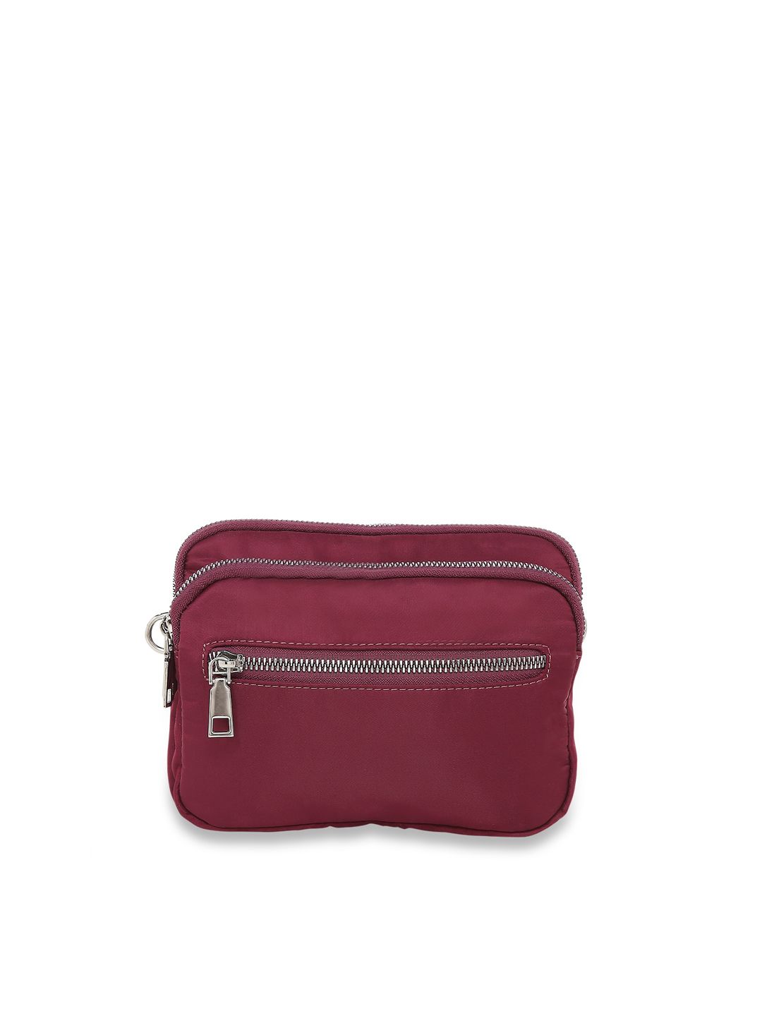 SATCHEL Purple Textured Structured Sling Bag Price in India