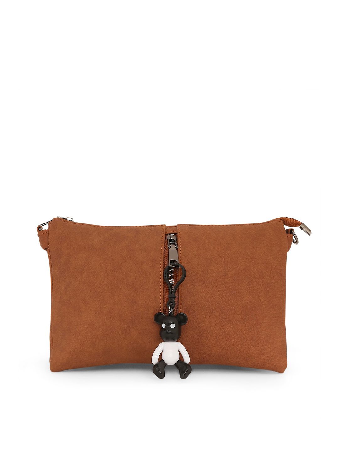 SATCHEL Brown PU Swagger Sling Bag with Tasselled Price in India