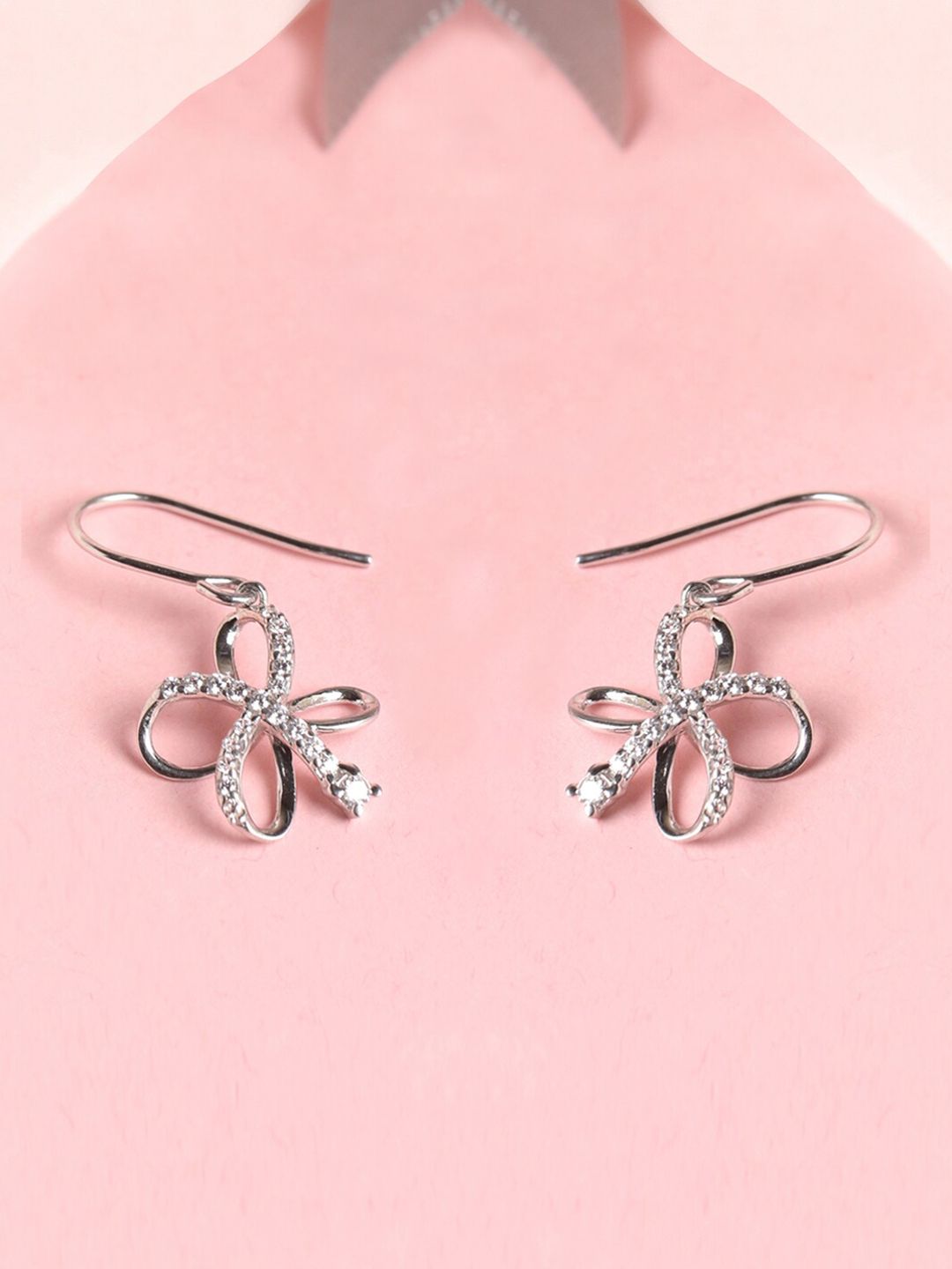 Clara Silver-Toned Contemporary Studs Earrings Price in India