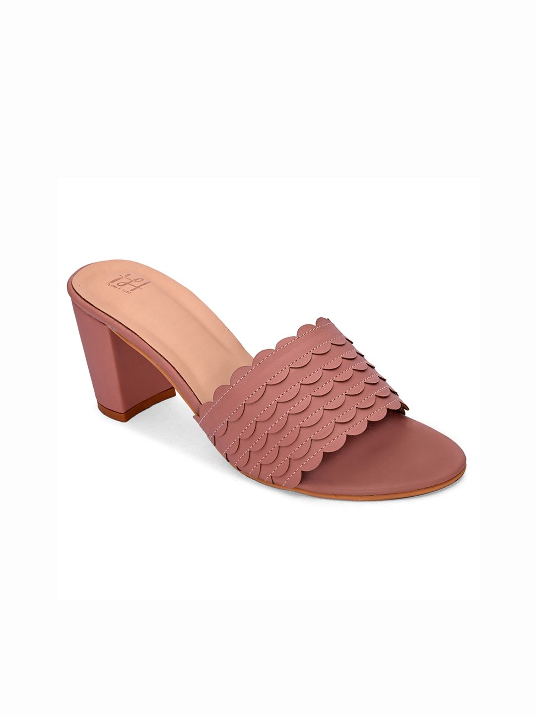 Hydes N Hues Pink High-Top Block Mules Price in India