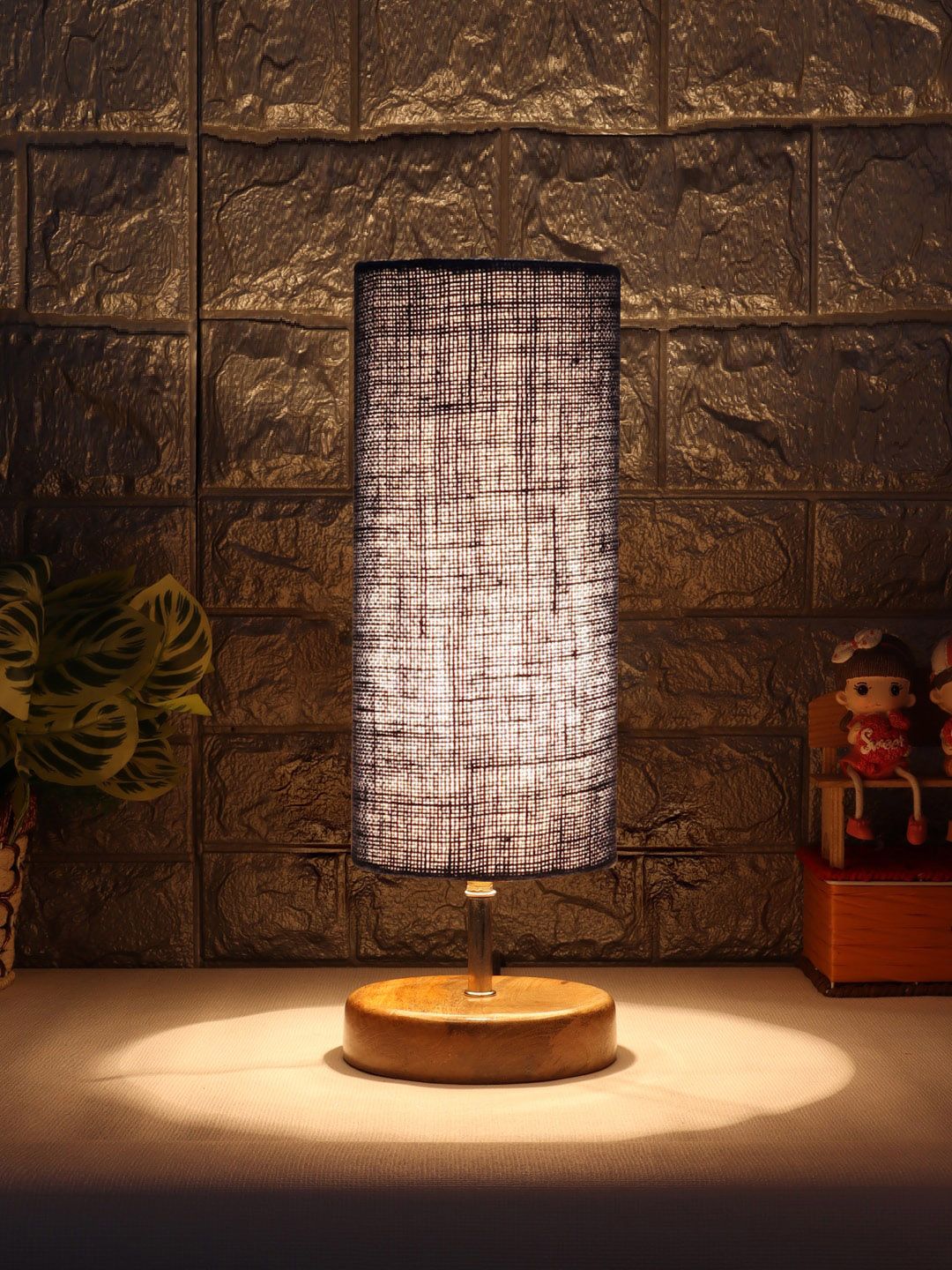 Devansh Blue Textured Table Lamps Price in India