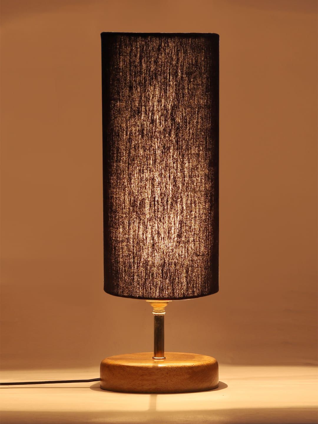 Devansh Black Textured Table Lamps Price in India