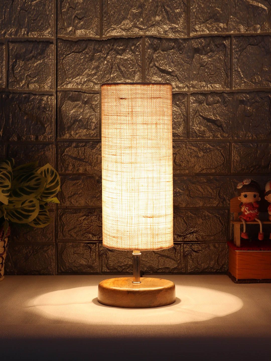 Devansh White Textured Table Lamps Price in India