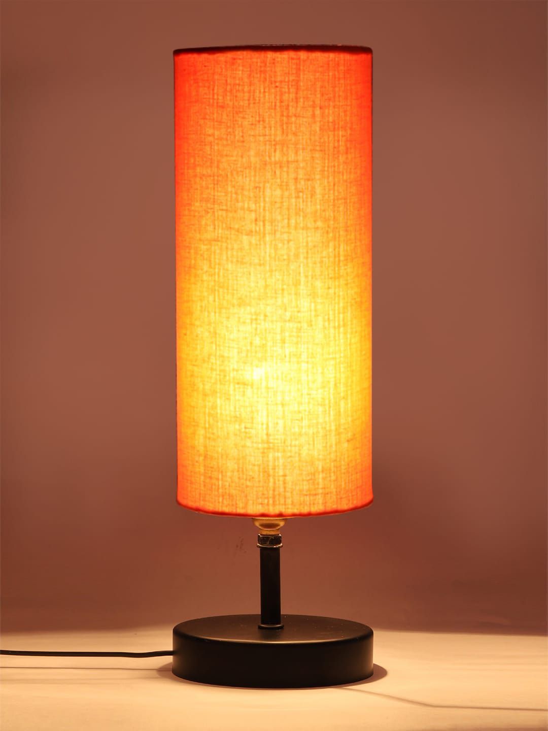 Devansh Orange Textured Table Lamps Price in India