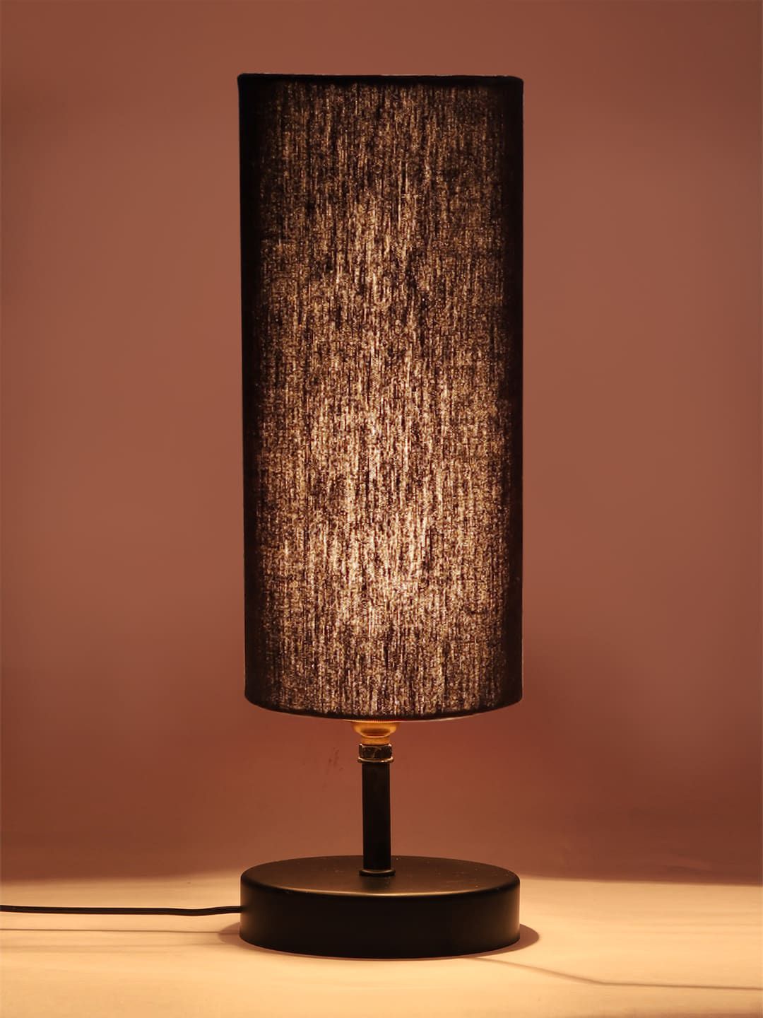 Devansh Black Textured Table Lamps Price in India