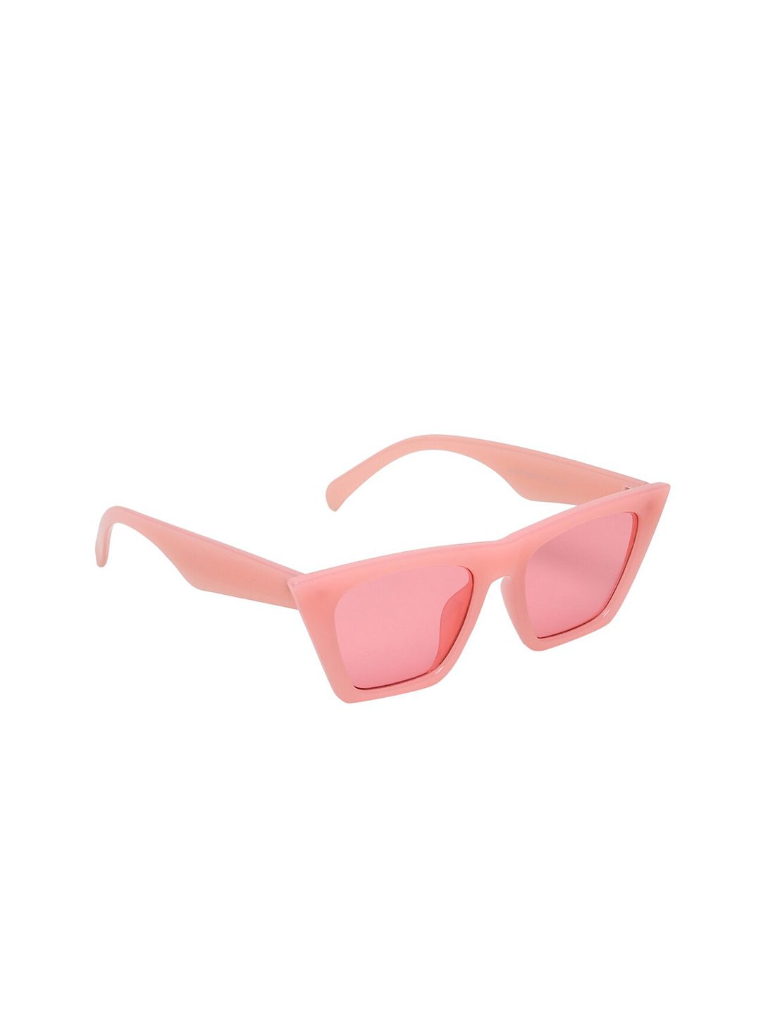 CRIBA Unisex Pink Lens & Pink Cateye Sunglasses with UV Protected Lens Price in India