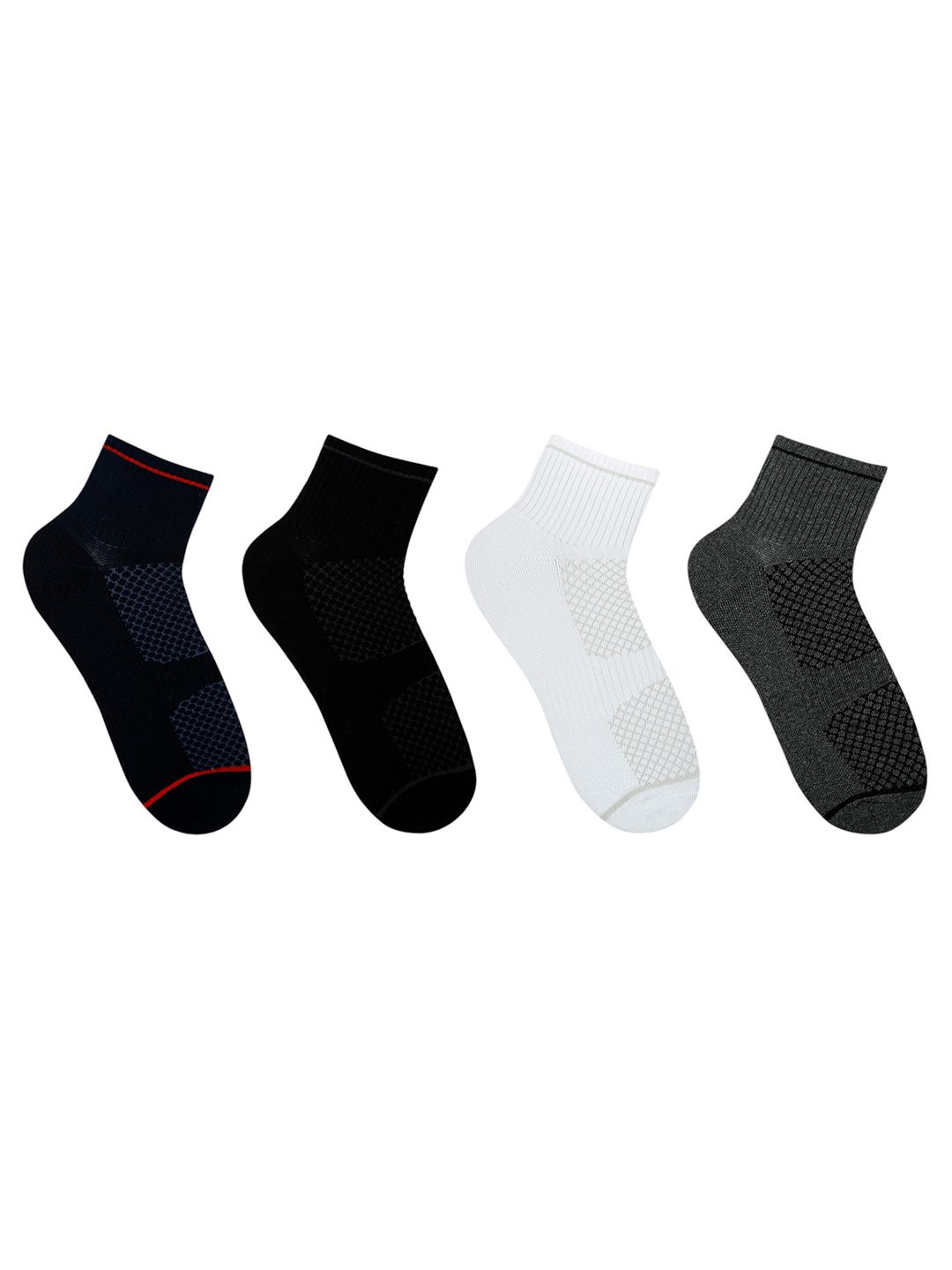 Socksxpress Men Pack of 4 Assorted Cotton  Socks
