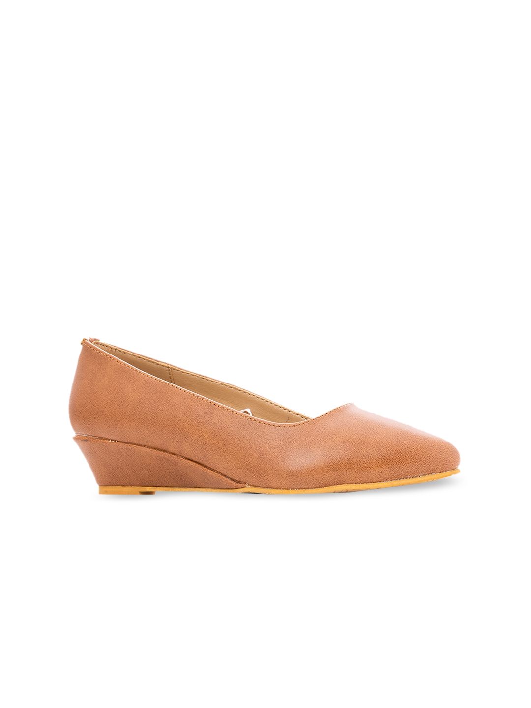 Khadims Tan Wedge Pumps Price in India