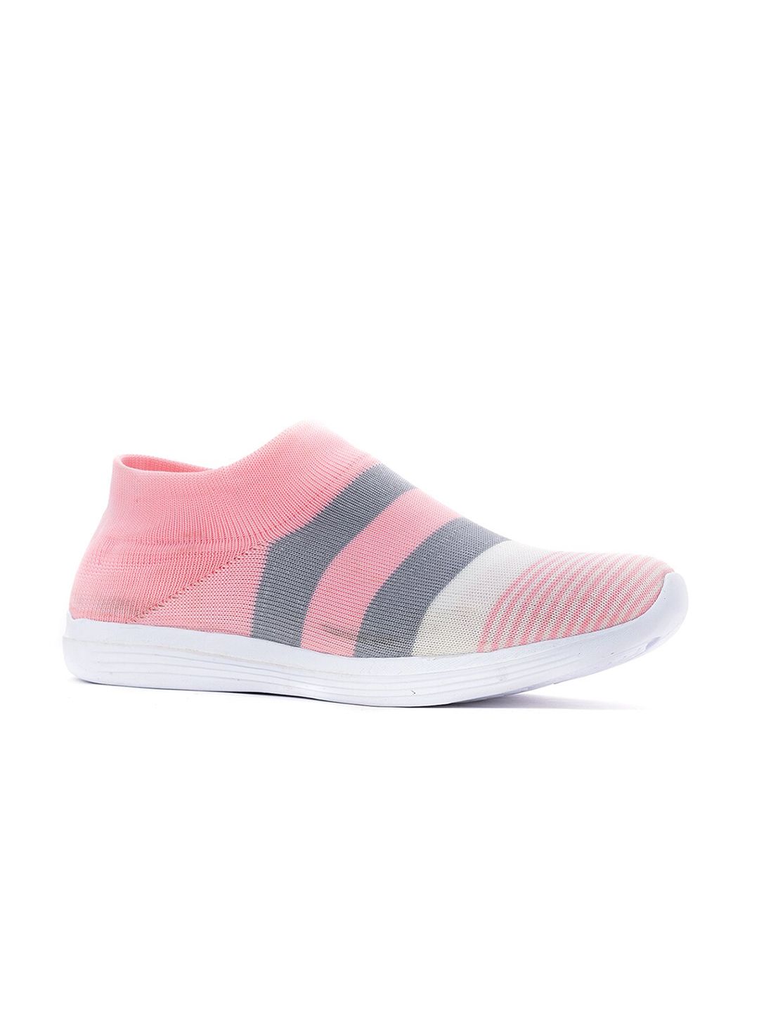 Khadims Women Pink Textile Walking Non-Marking Shoes Price in India