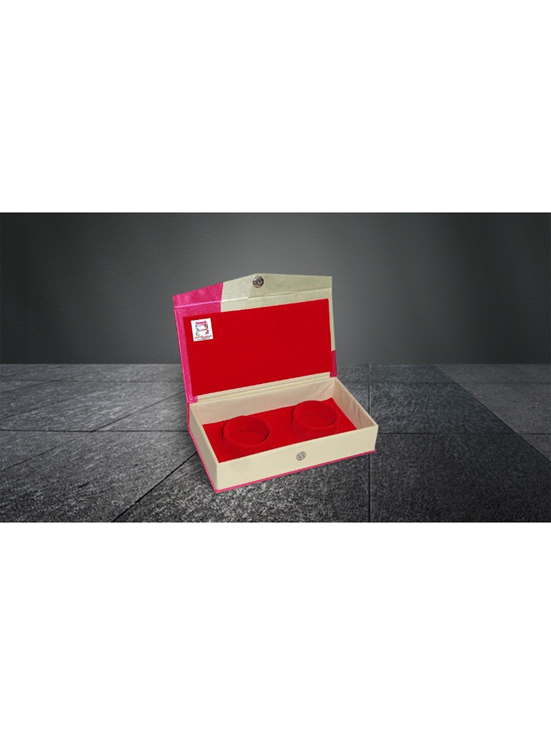 atorakushon Set Of 6 Pink & Red Jewellery Storage Box Price in India