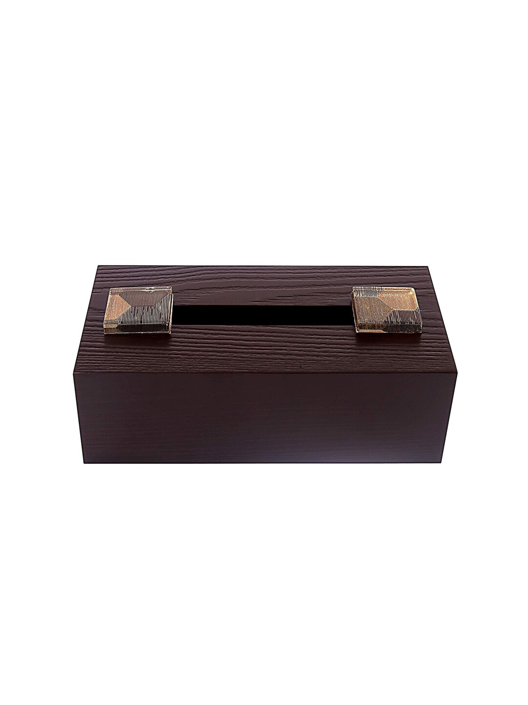 COCKTAIL Brown Solid Wooden Tissues and Napkin Holder Price in India