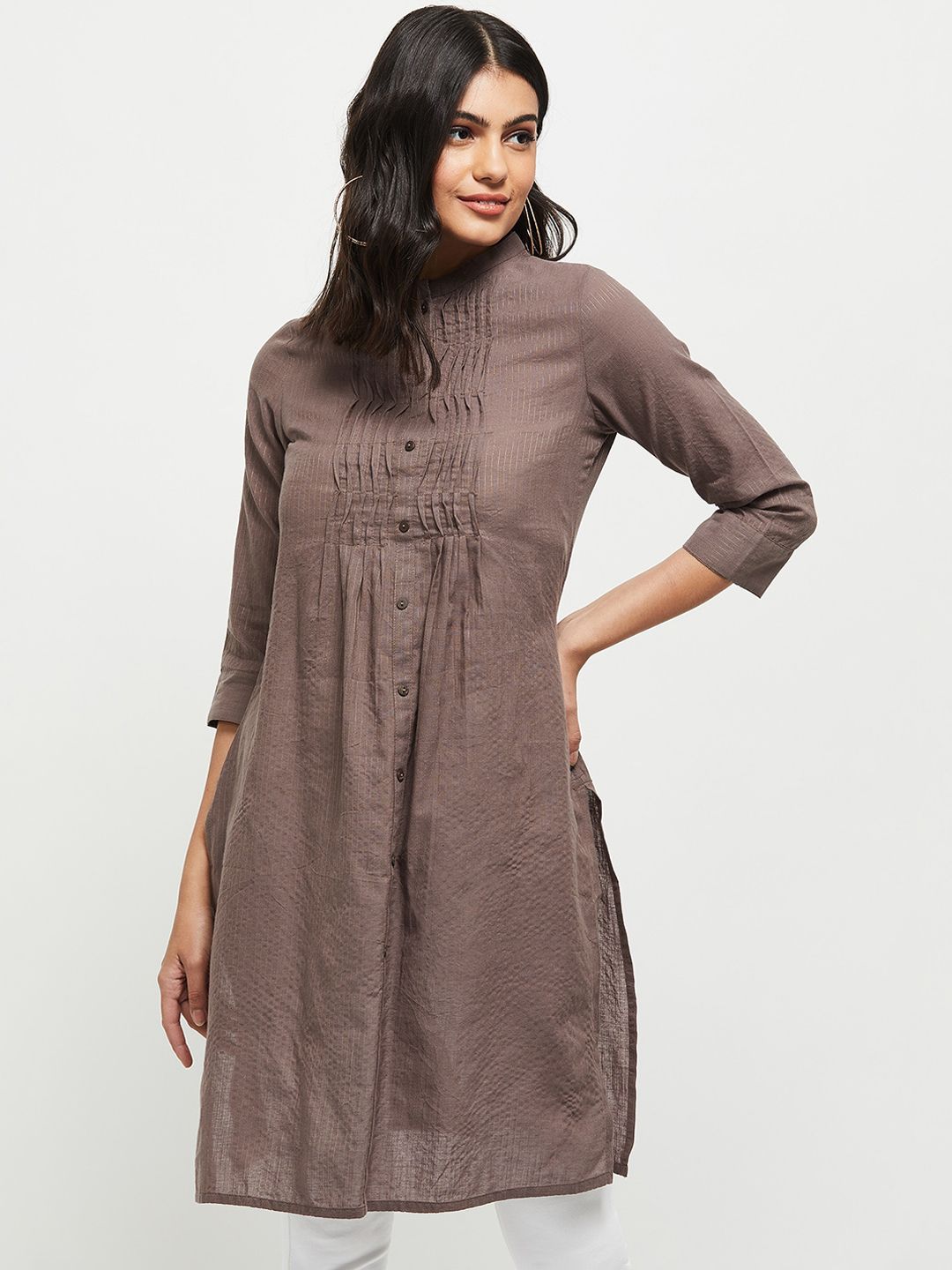 max Women Brown Kurta
