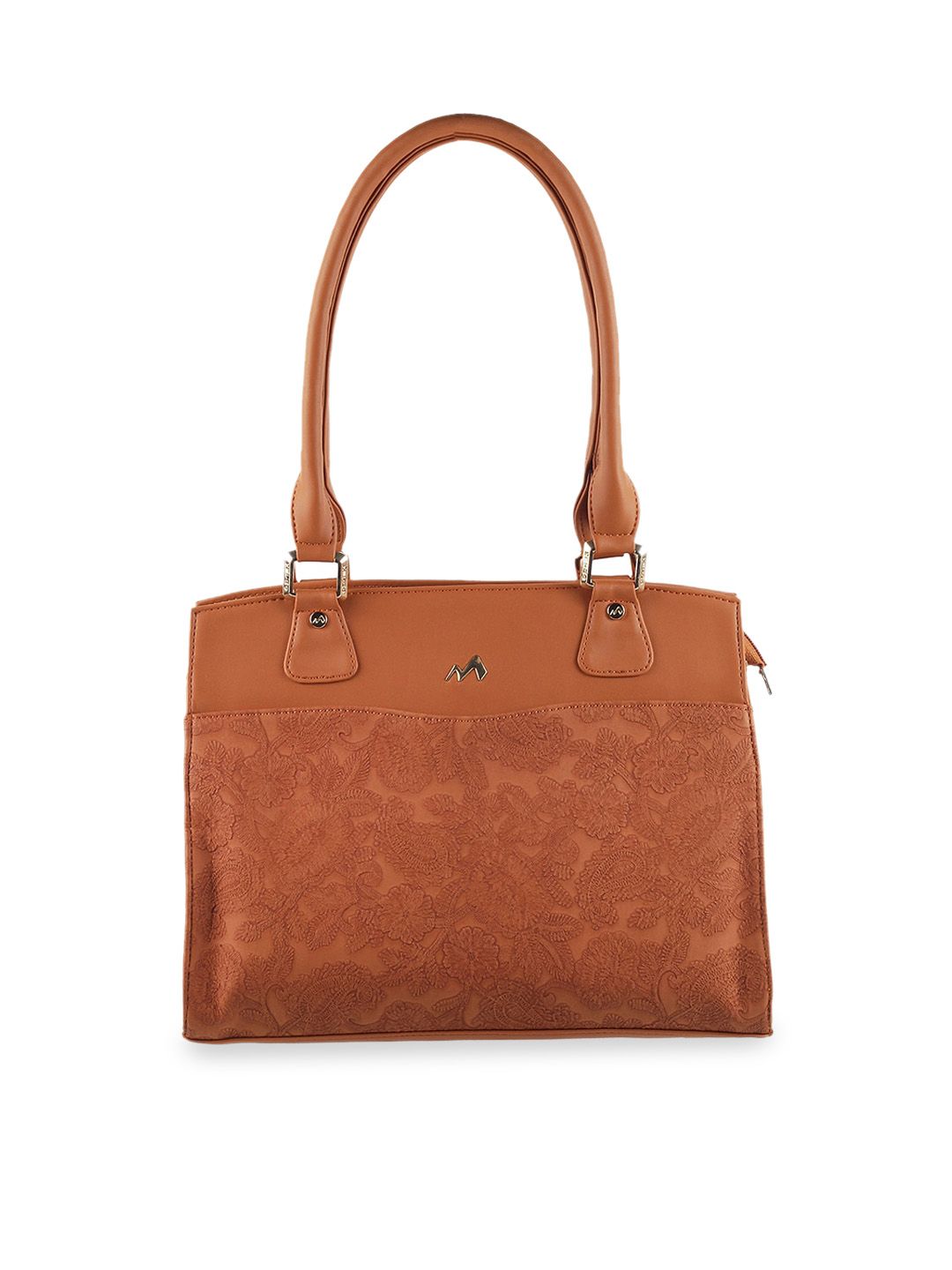 Metro Tan PU Structured Shoulder Bag Price in India