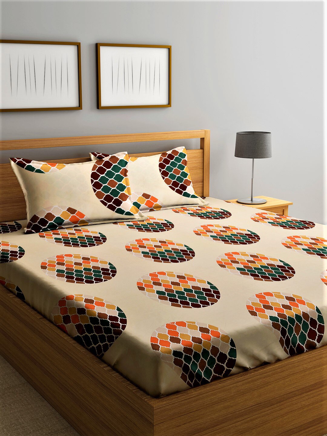 Home Sizzler Unisex Multi Bedsheets Price in India