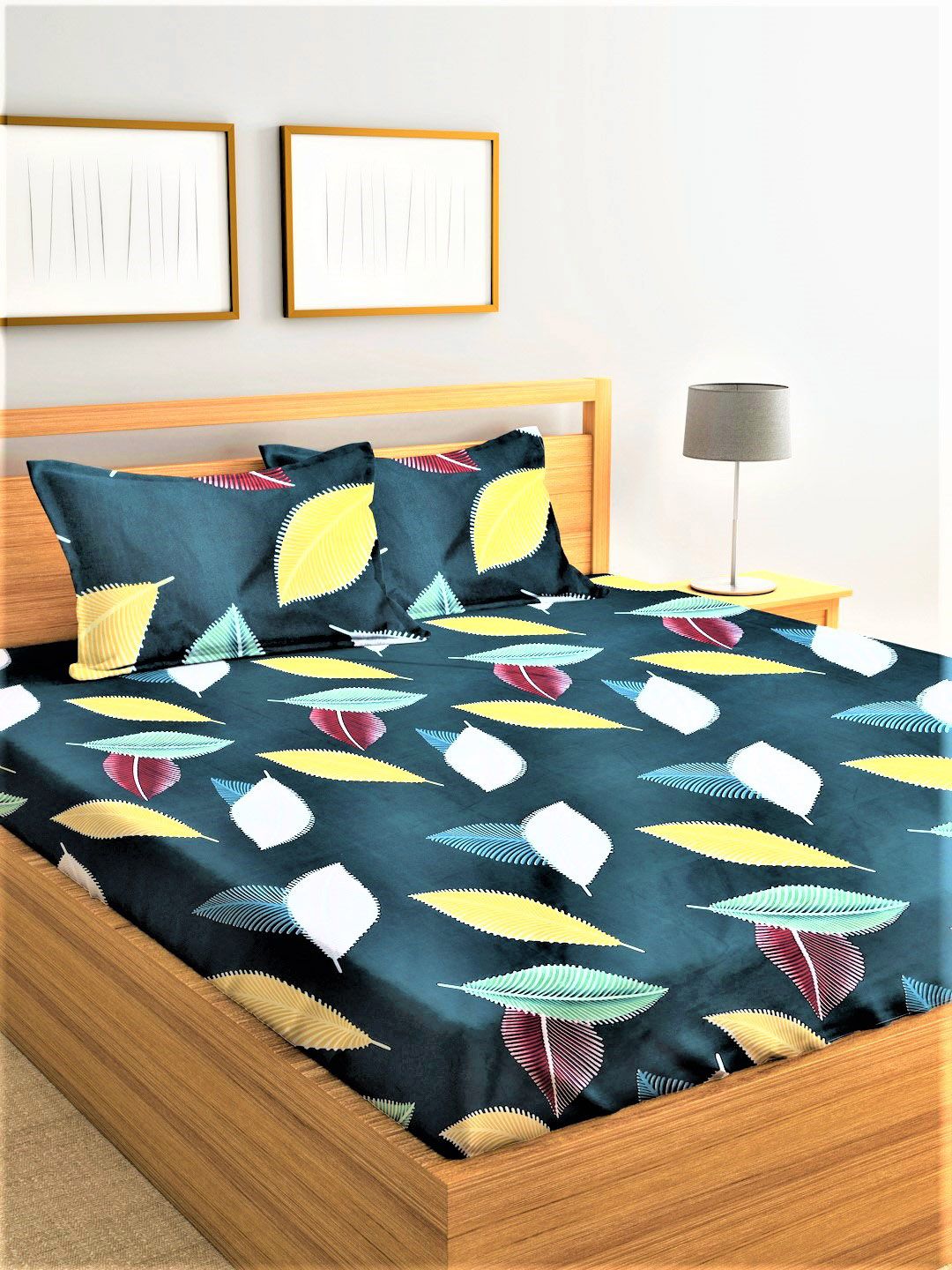 Home Sizzler Unisex Multi Bedsheets Price in India