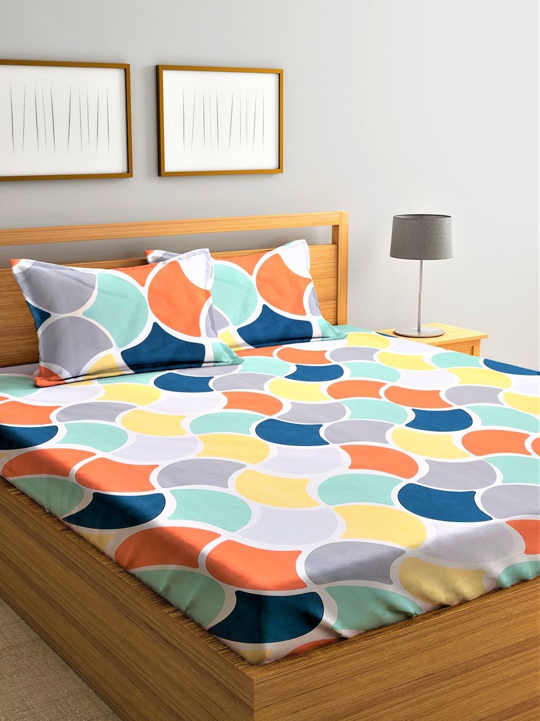 Home Sizzler Unisex Multi Bedsheets Price in India