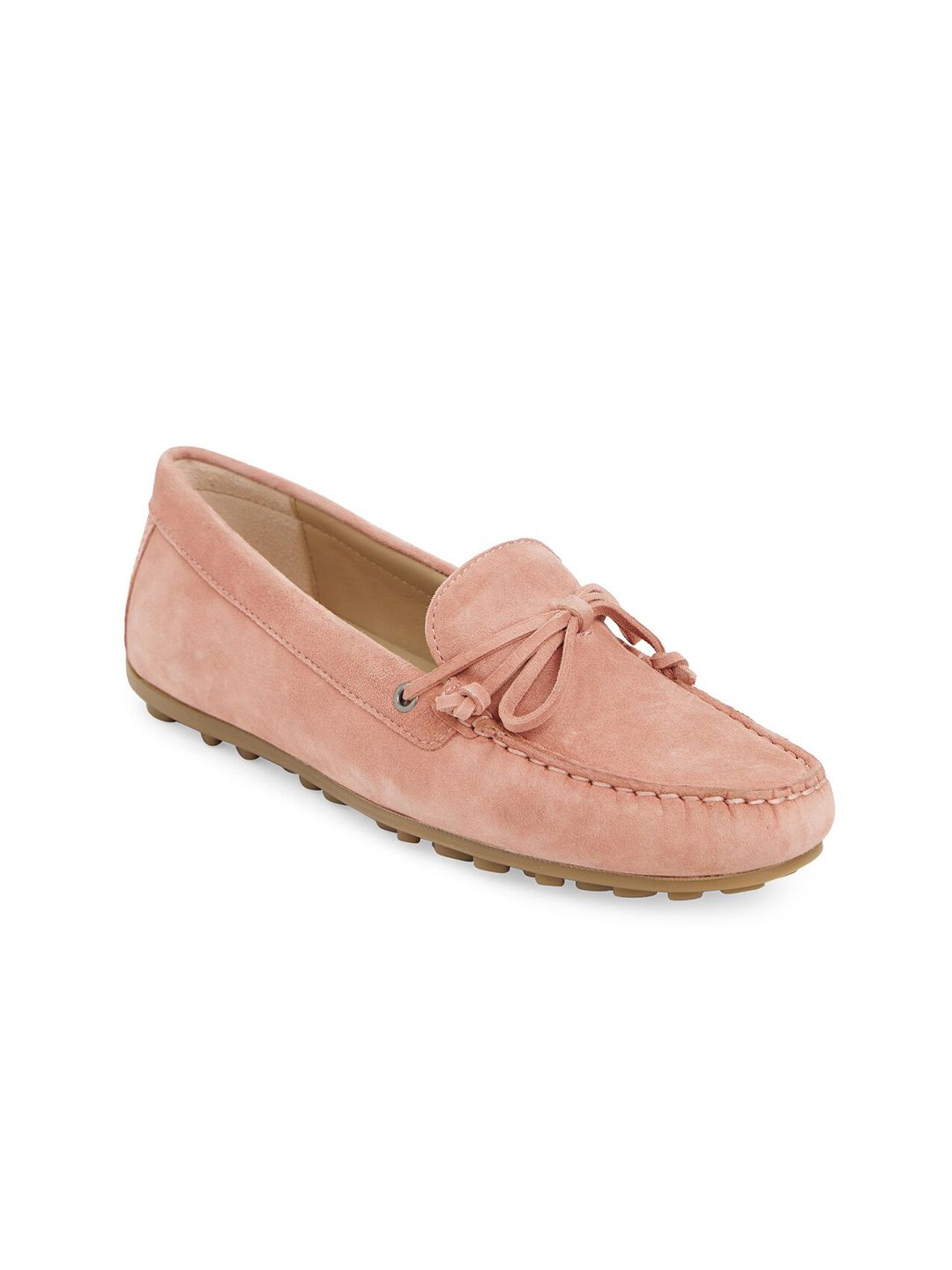 ECCO Women Pink Leather Contemporary Walking Non-Marking Shoes Price in India