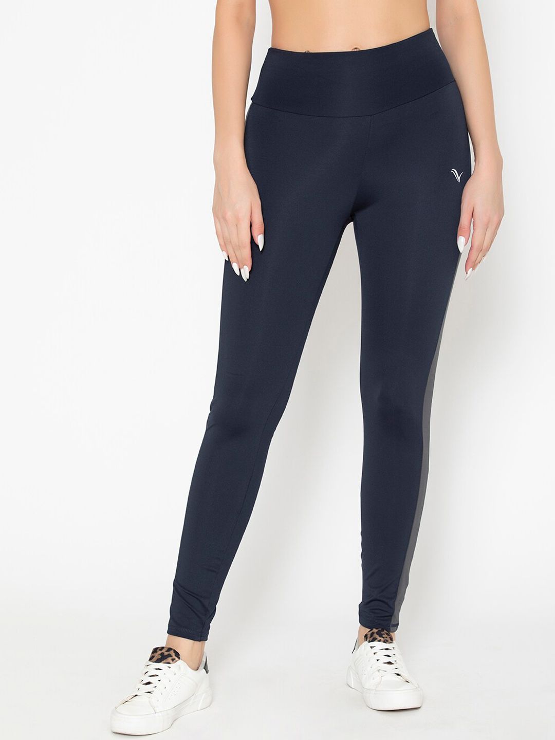 Vami Women Navy Blue Yoga Track Pants Price in India