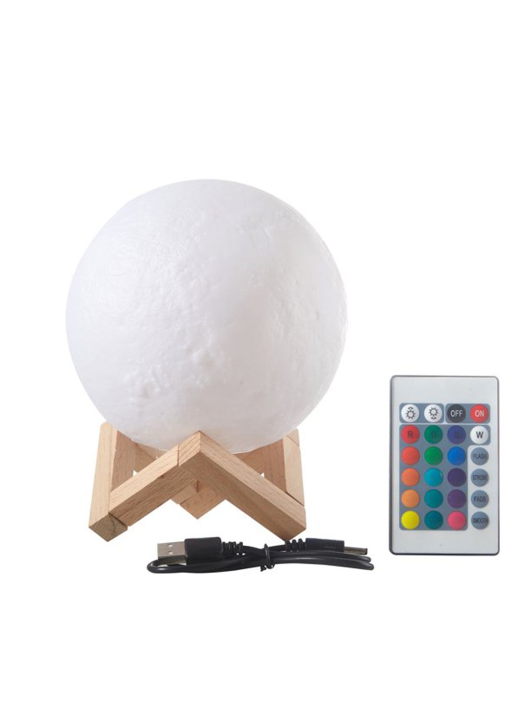 XERGY White 3D Moon Lamp Remote & Touch Control Price in India