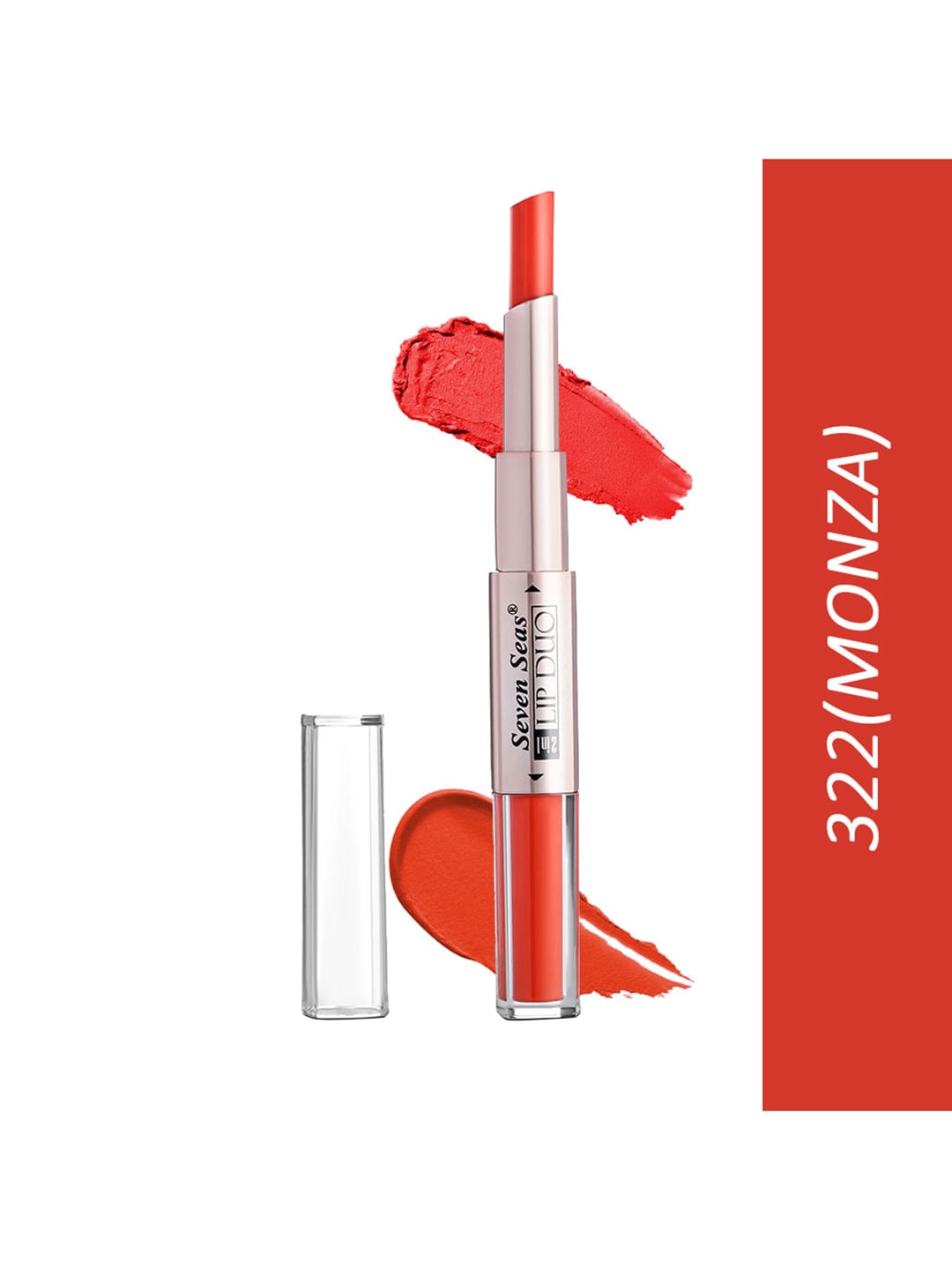 Seven Seas Lip Duo 2 In 1 Liquid Lipstick With Stick Lipstick- 322 Monza Price in India
