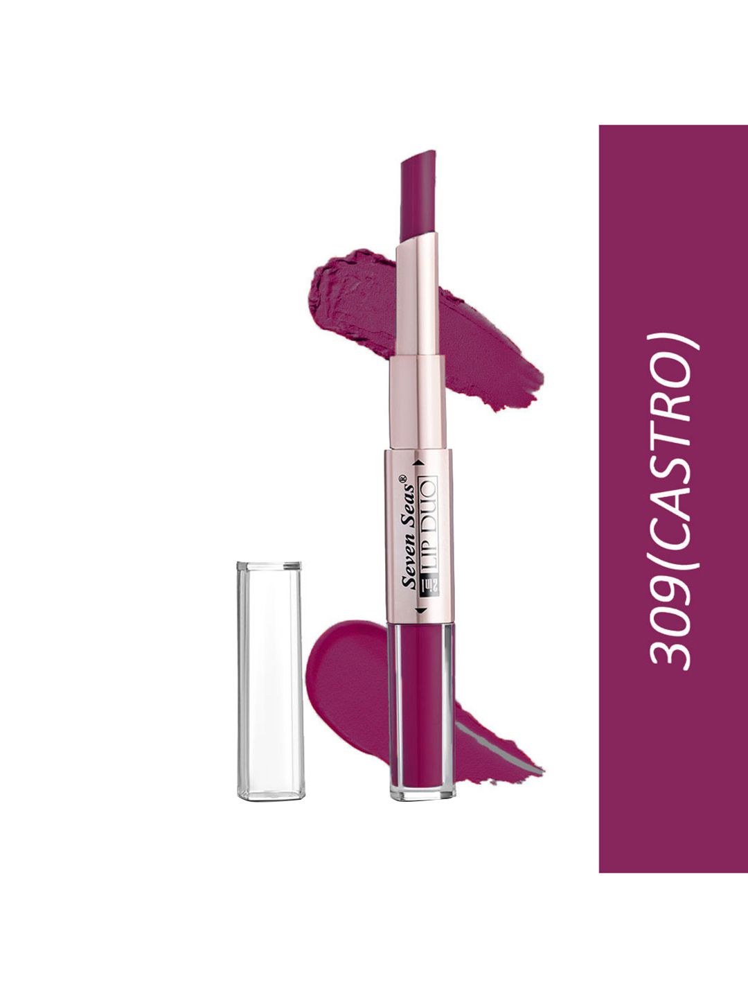 Seven Seas 2 In 1 Liquid With Stick Lipstick - 309 CASTRO Price in India