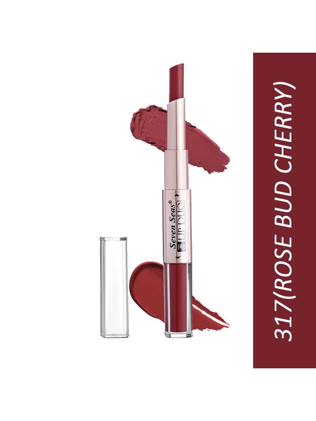 Seven Seas Maroon Lip Duo 2 In 1 Liquid Lipstick With Stick Lipstick Price in India