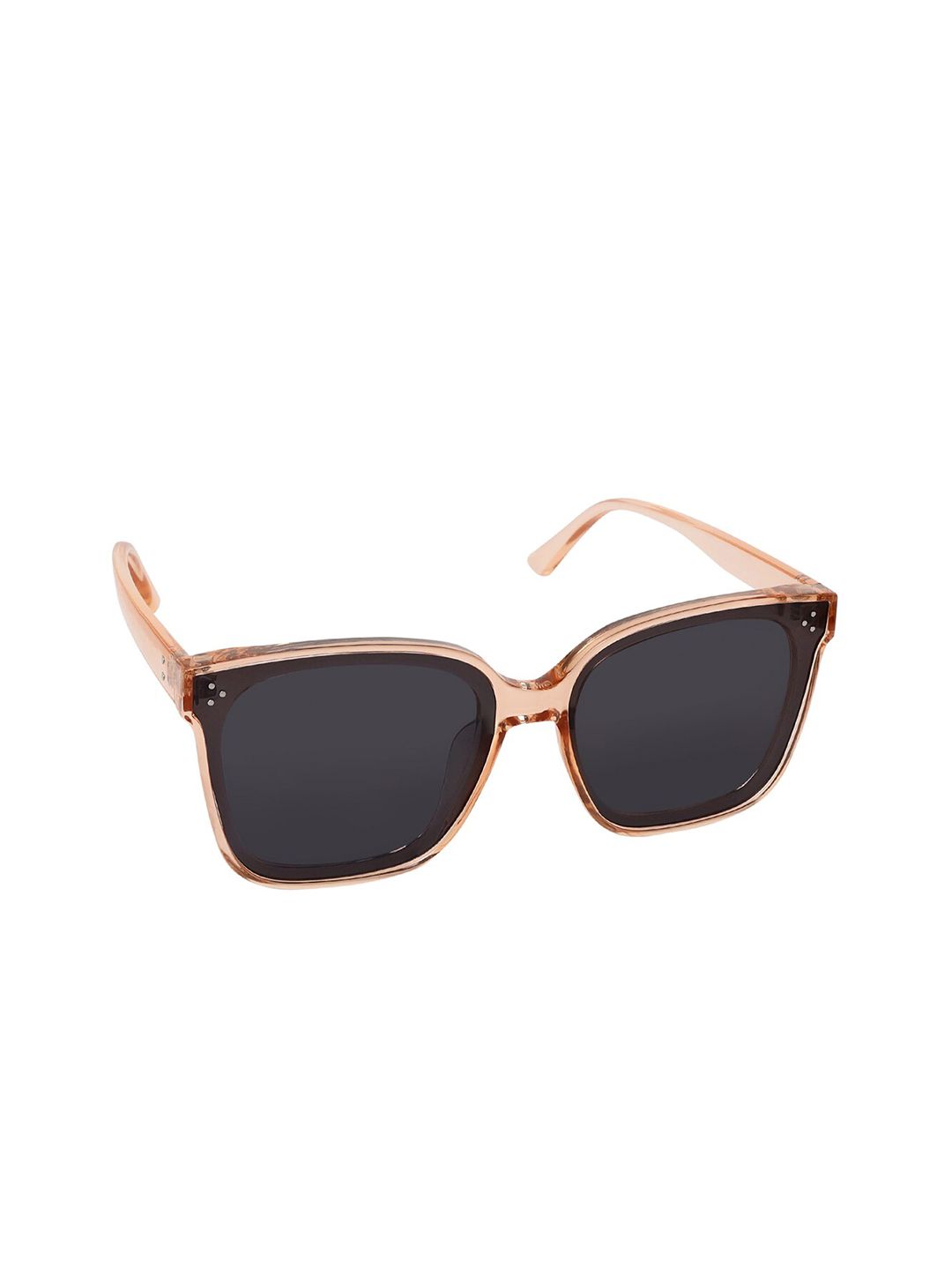 Aeropostale Women Black Lens & Gold-Toned Butterfly Sunglasses with Polarised and UV Protected Lens Price in India