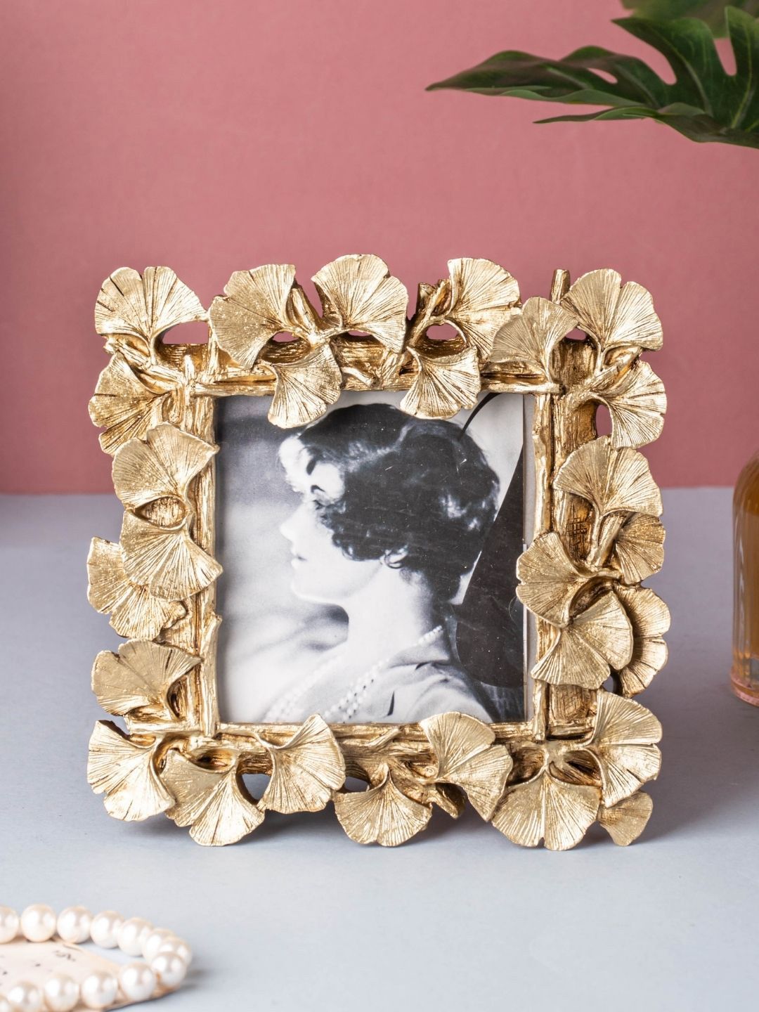 Nestasia Gold-Toned Leaf Photo Frame Price in India