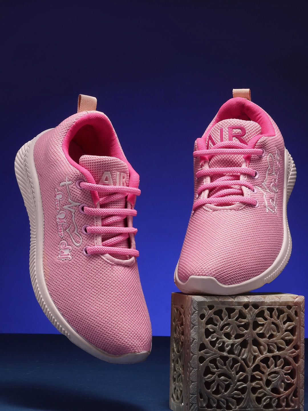 DEAS Women Pink Woven Design Skate Shoes Price in India