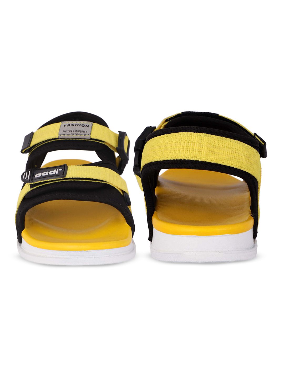 Buy aadi Men Yellow & Black Comfort Sandals - Sandals for Men