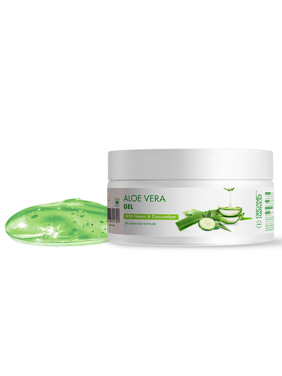 Organic Harvest Aloe Vera Gel with Organic Neem & Cucumber Extracts