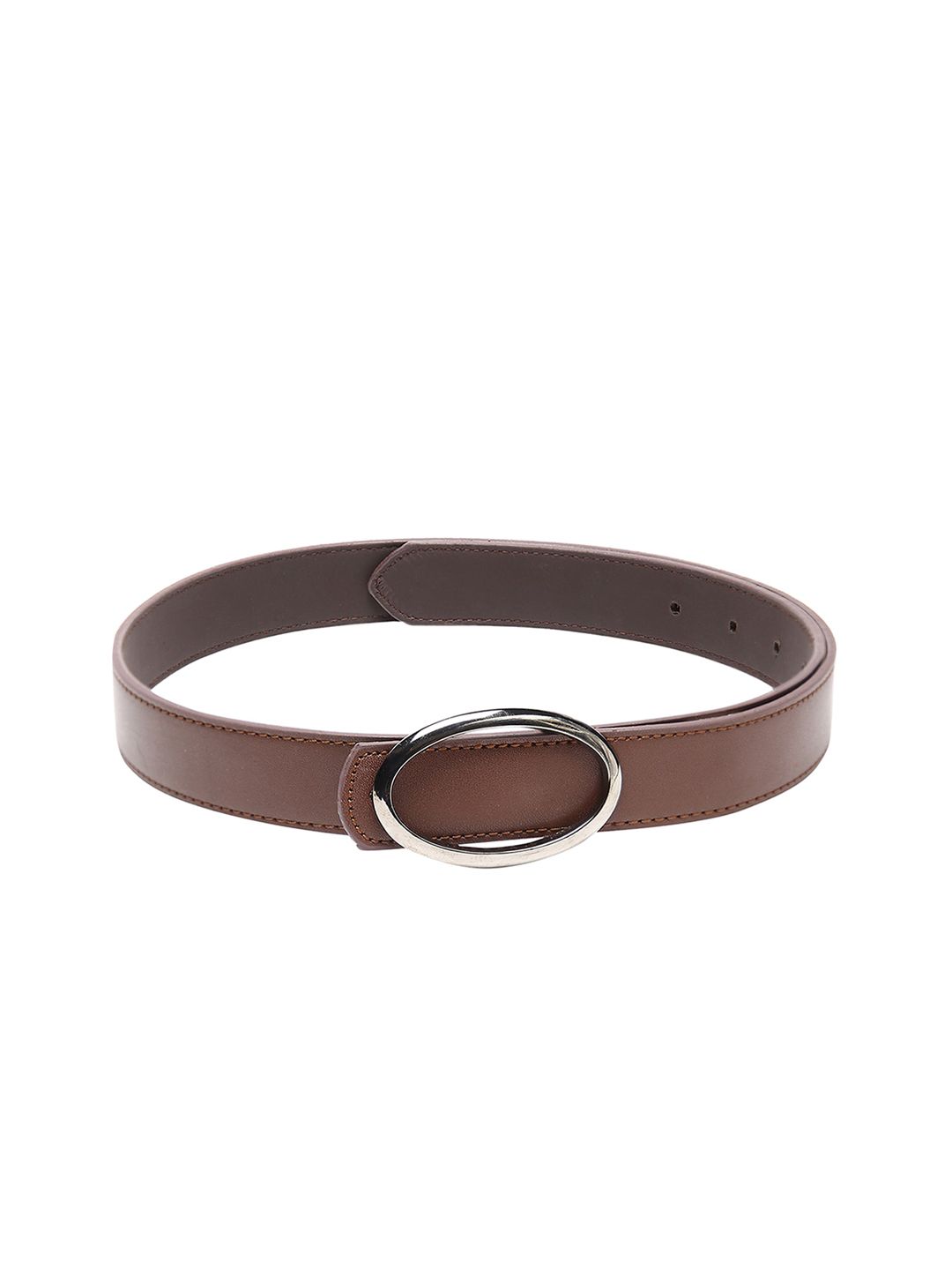 CRUSSET Women Brown Solid PU Belt Price in India