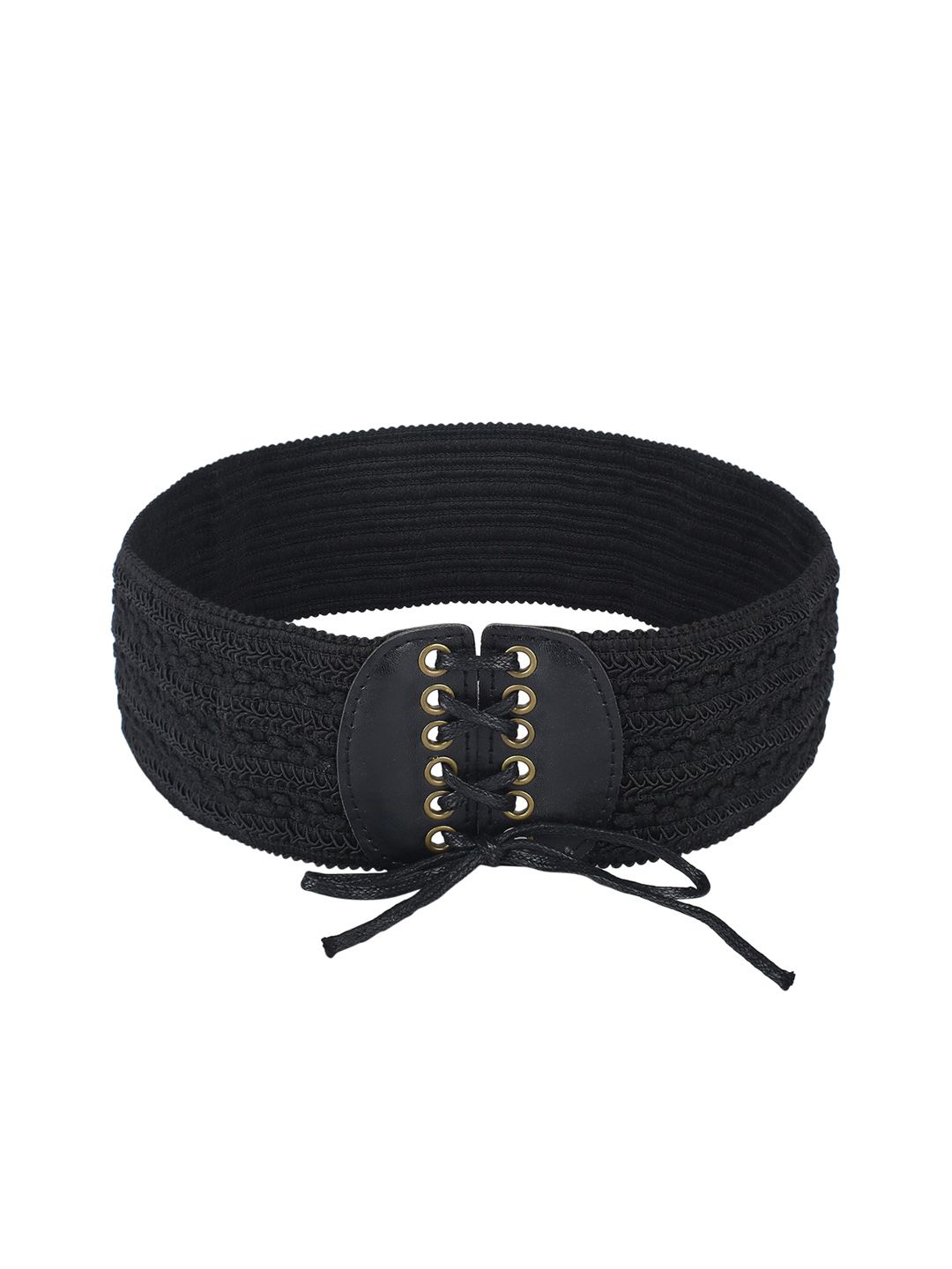 CRUSSET Women Black Solid Belt Price in India