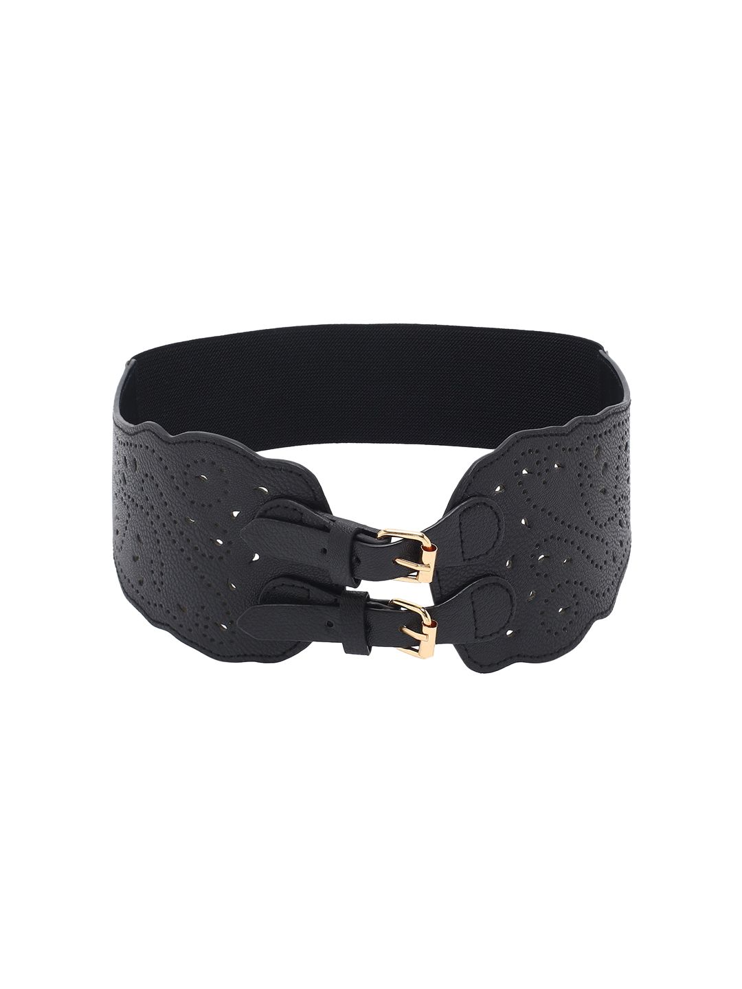CRUSSET Women Black Stretchable Belt Price in India