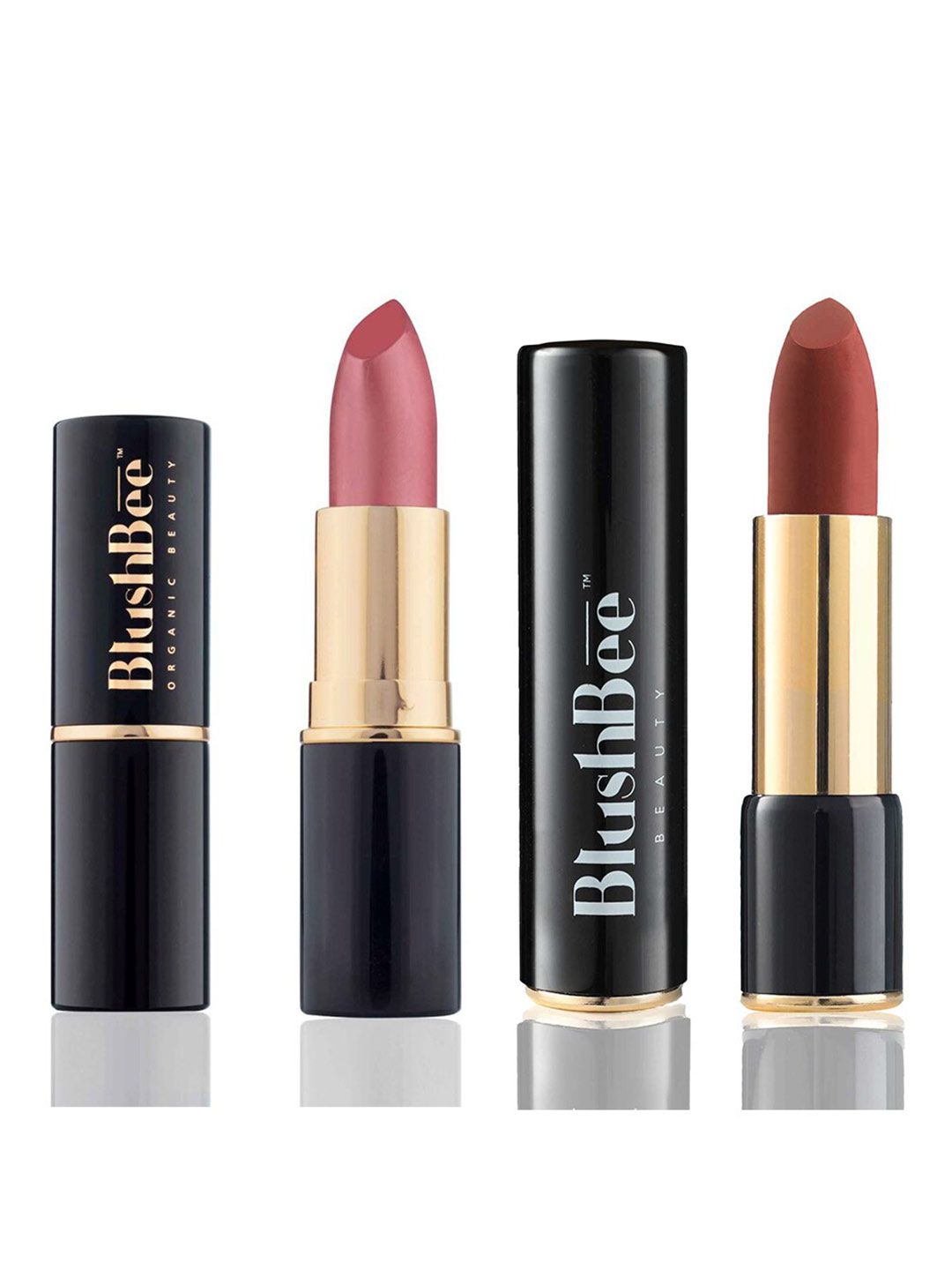 BlushBee Beauty Women Set Of 2 Organic Lipstick Price in India