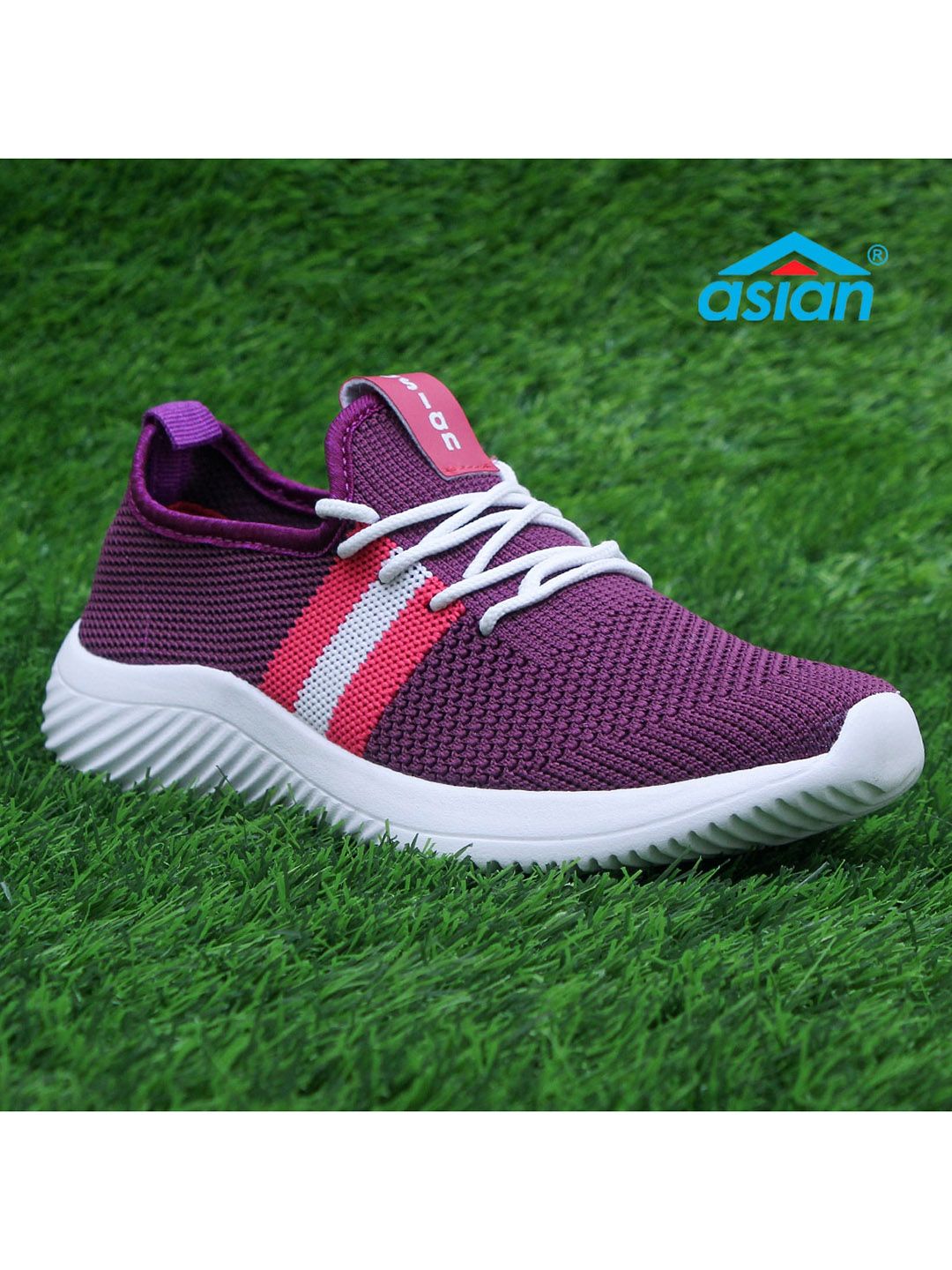 ASIAN Women Purple Colourblocked Sneakers Price in India